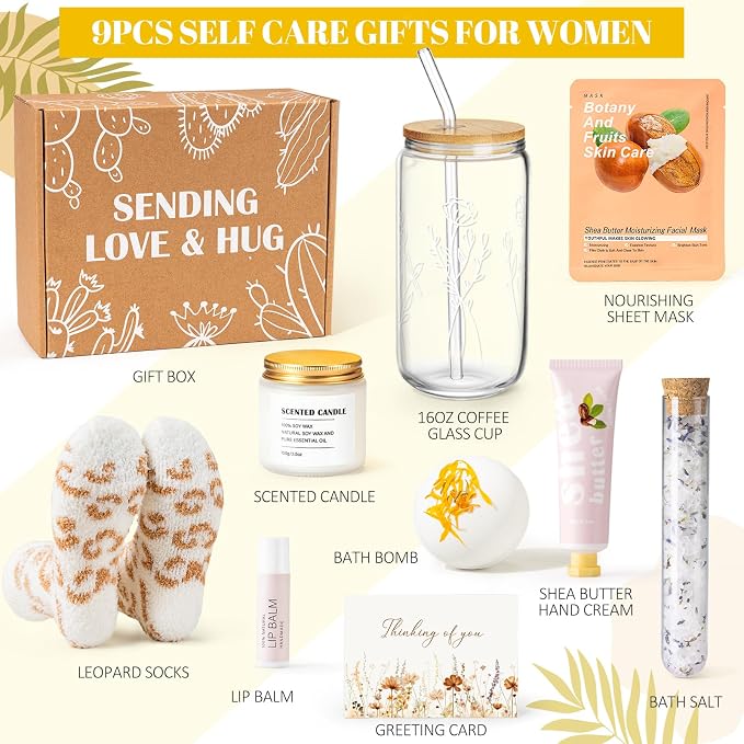 9Pcs Self Care Gifts