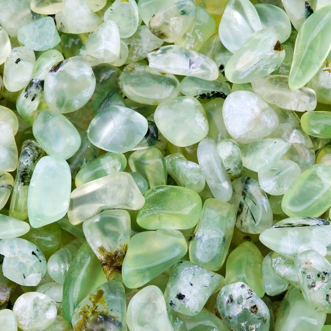 Green Prehnite/Cherry Quartz (0.1-0.7\
