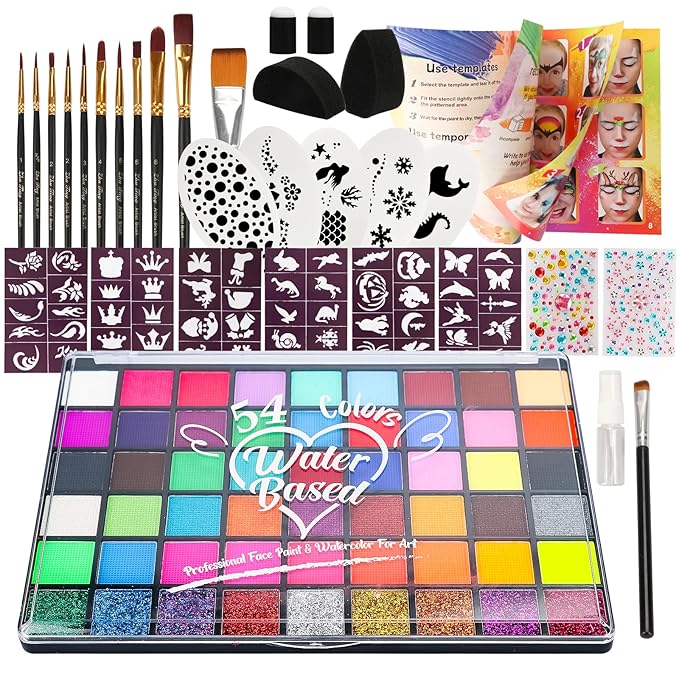 54 Colors + Brush Set
