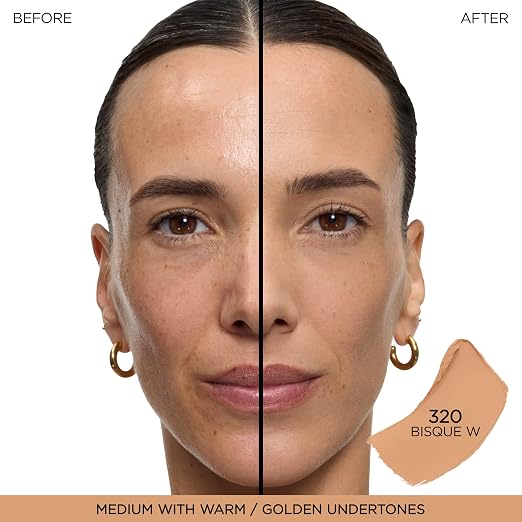 320 Bisque W: medium skin with warm/golden undertones