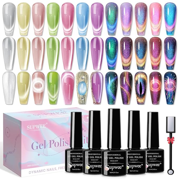12 Colors Cat Eye Gel Collection