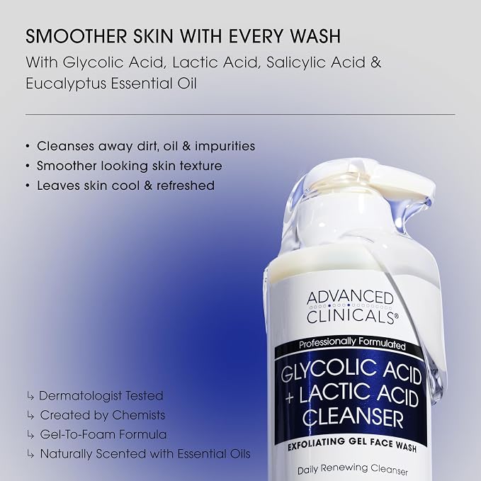 Vitamin C Face Wash + Glycolic Acid Wash Set