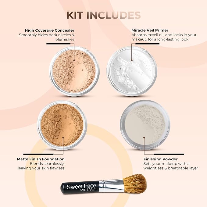 Deep Tan Foundation with Medium Concealer