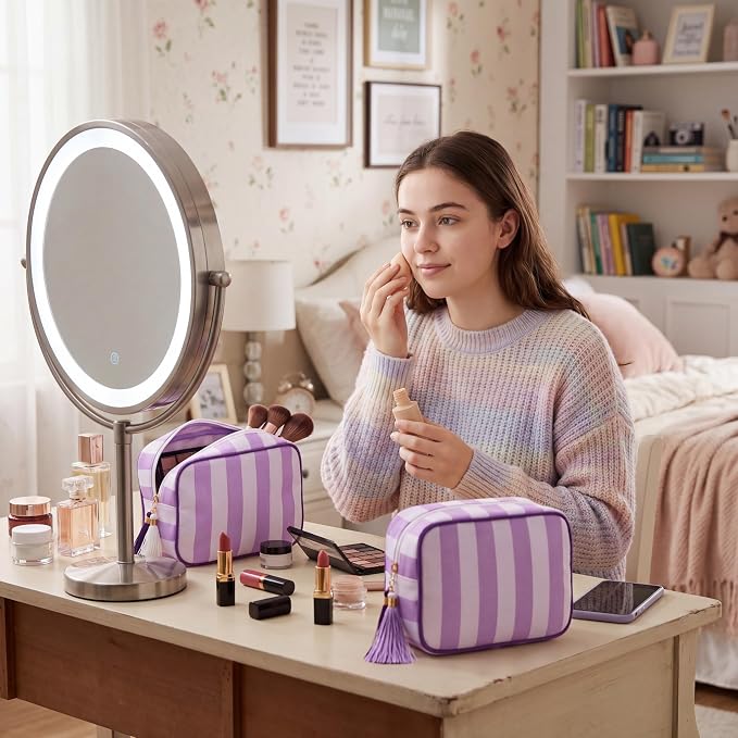 Lavender Purple and White
