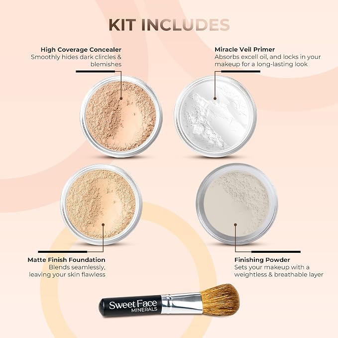Warm Foundation with Medium Concealer