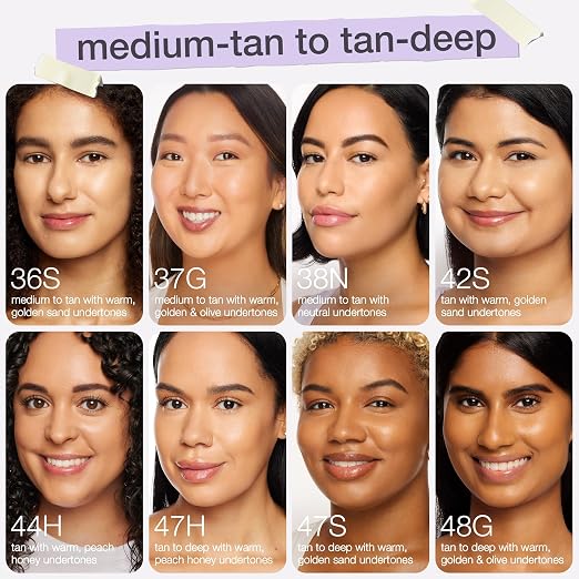 47S tan-deep sand (tan to deep skin with warm, golden undertones )