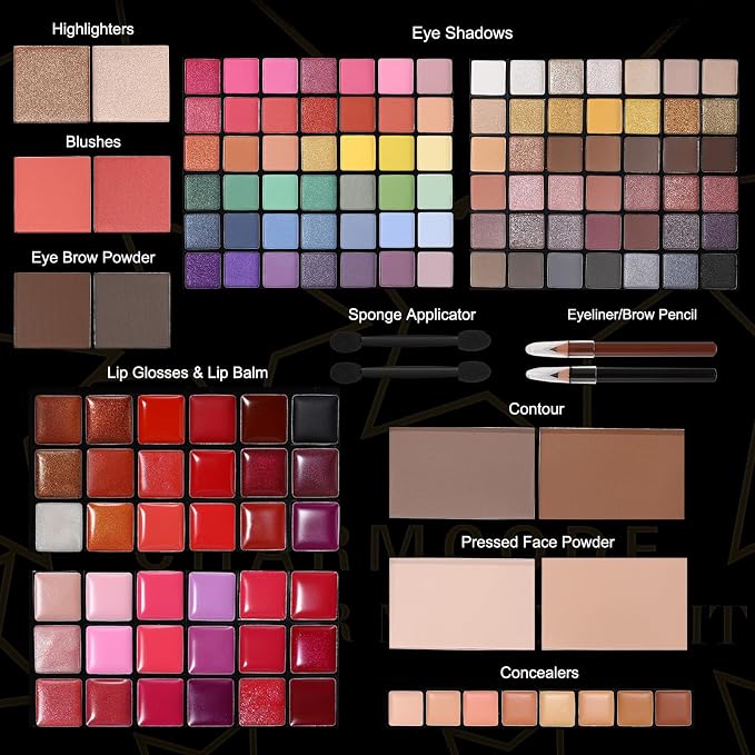 138-Color Full Makeup Kit