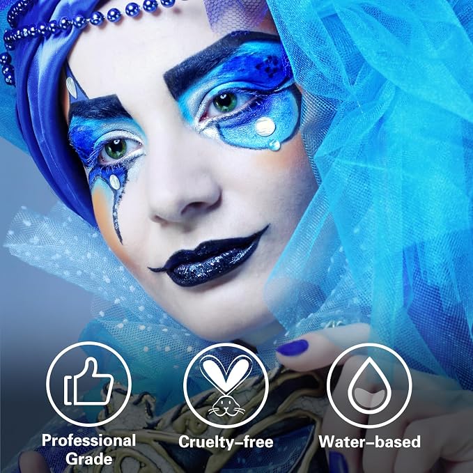 Blue, White