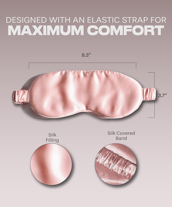 Silk Eye Mask - Pink Quartz
