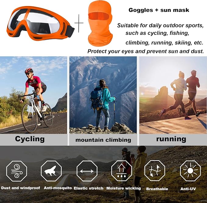 Orange/Clear+Colorful Lenses