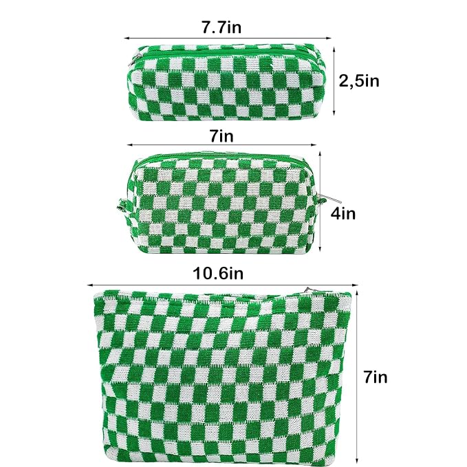 B-Checkered 3Pcs Mix Green