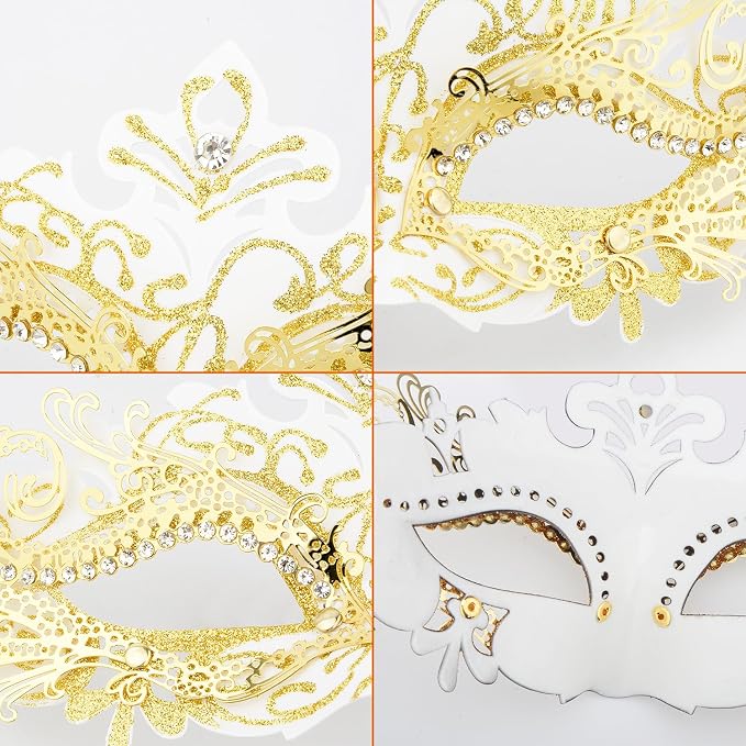 White With Gold Line