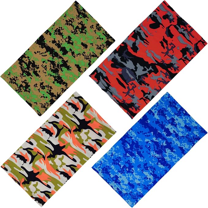 4 Cooling Neck Gaiters Camouflage Digital