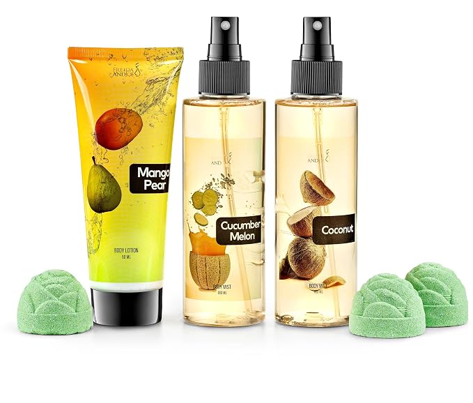 Coconut, Cucumber, Mango Pear w/ Bath Fizzer