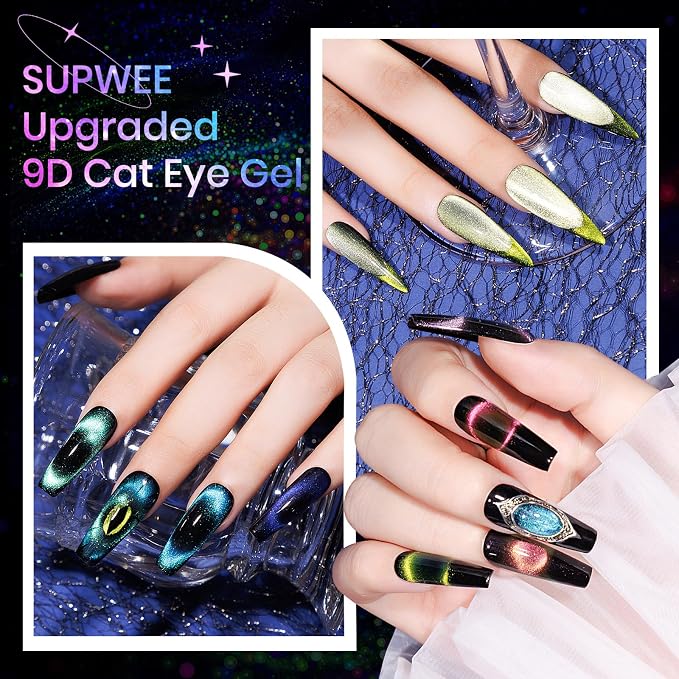 12 Colors 9D Cat Eye Gel
