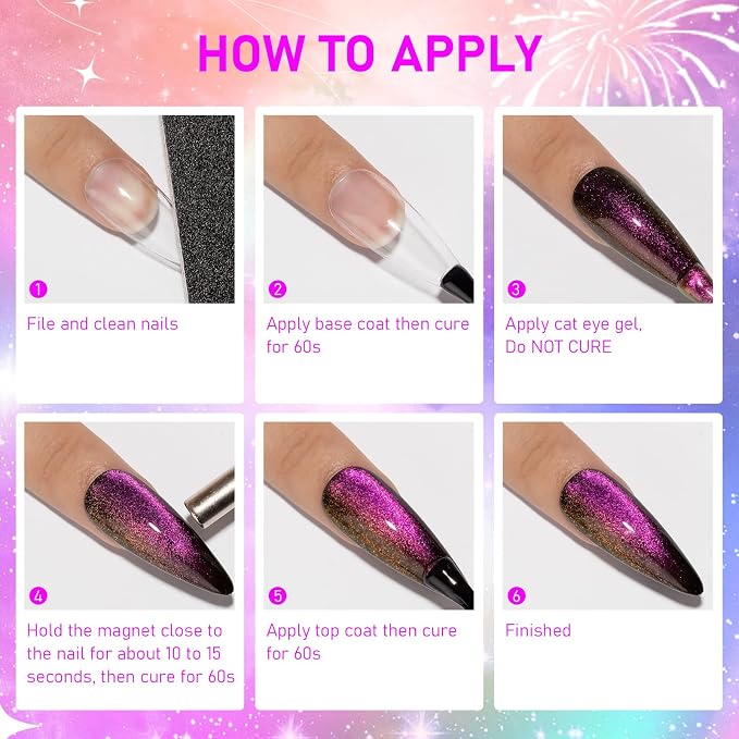 12 Colors-9D Cat Eye Gel