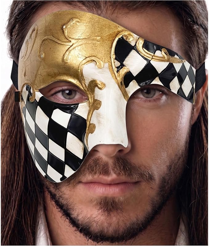 Black Gold Checkered