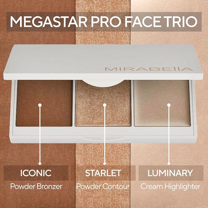 Megastar (Powder Contour, Powder Bronzer, Cream Highlighter)