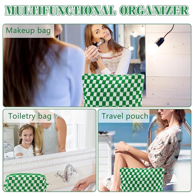 B-Checkered 3Pcs Mix Green