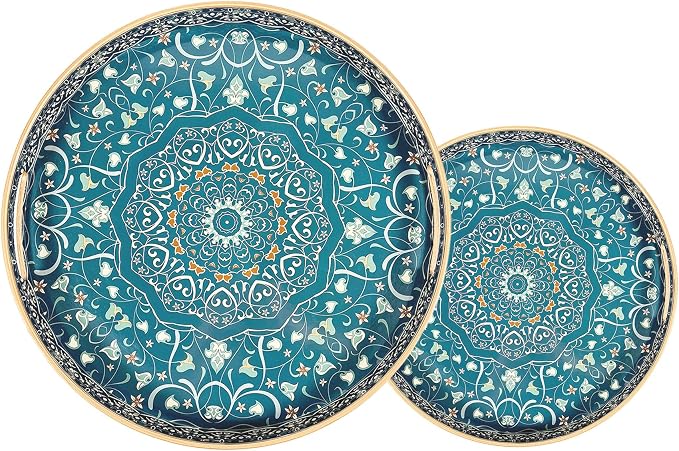 Round Blue Green