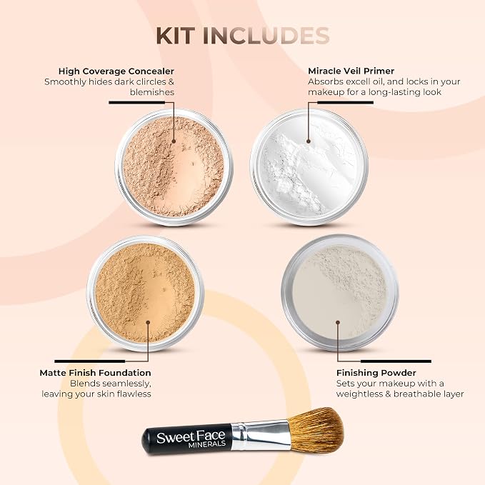 Beige Foundation with Medium Concealer