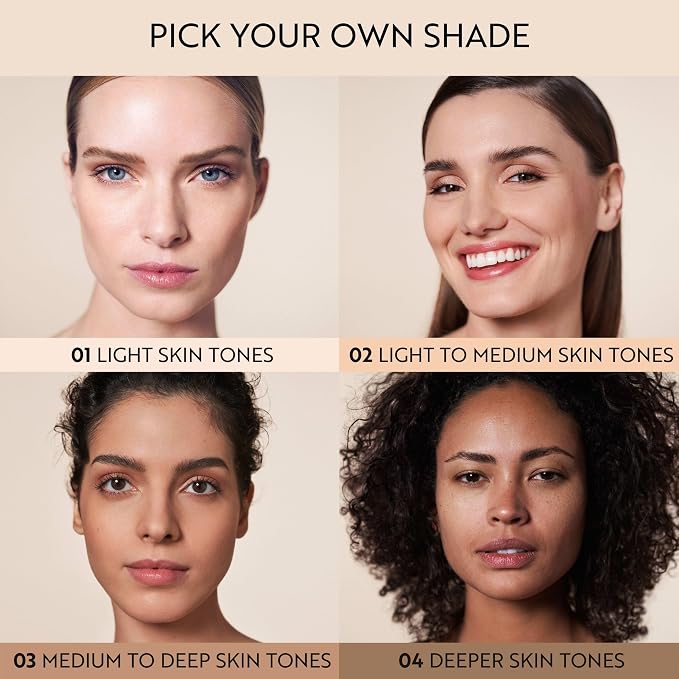 Medium to deep skin tones