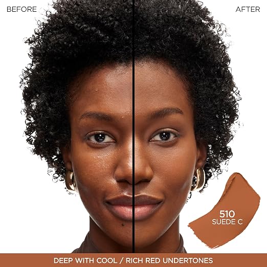 510 Suede C: deep skin with cool/rich red undertones