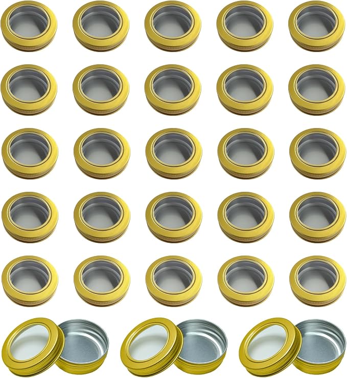 Gold Clear Lids
