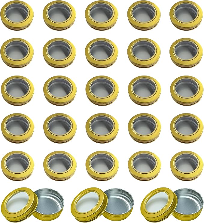 Gold Clear Lids