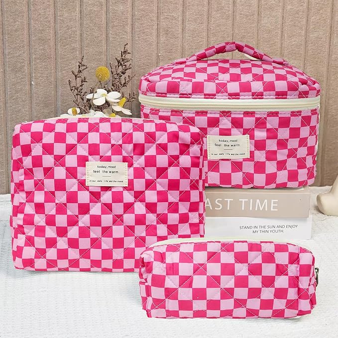 3pcs-PinkChecker