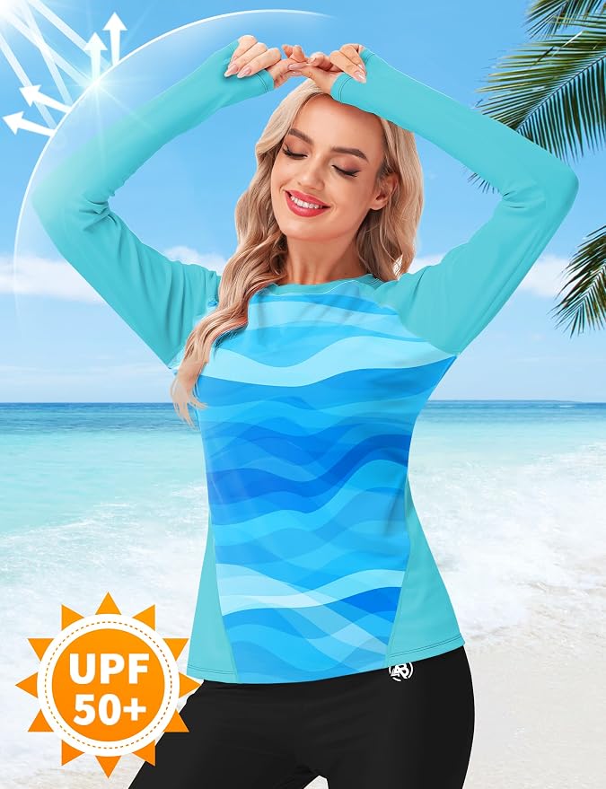 No Thumb Hole | Wave Blue