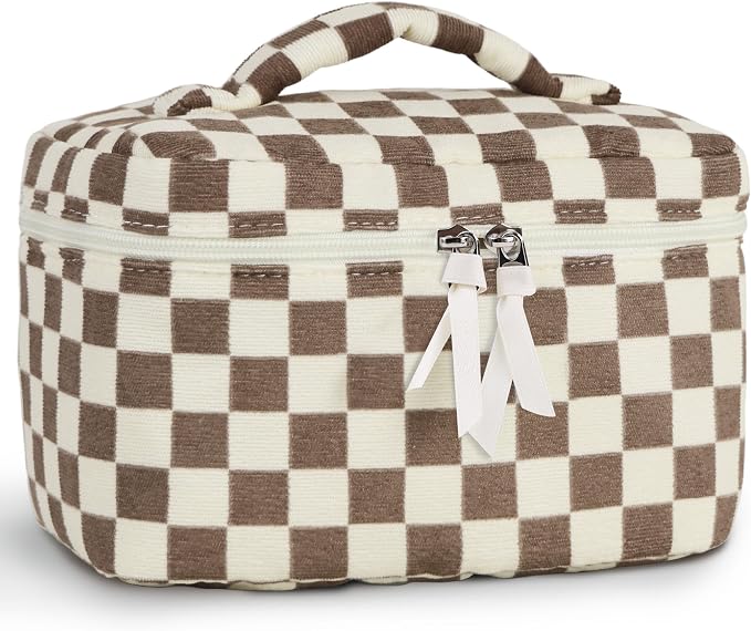 BeigeBrown Checkerboard