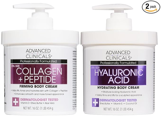 Collagen Peptides Cream + Hyaluronic Acid Cream Set