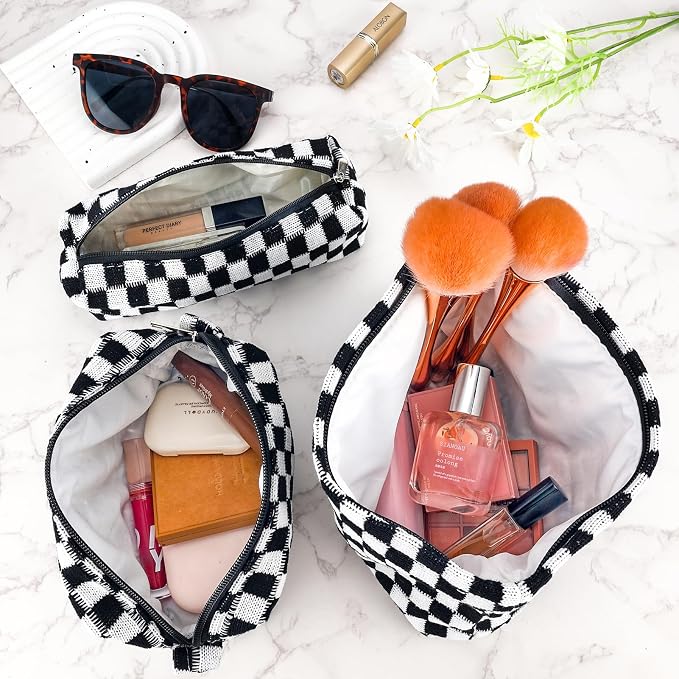 B-Checkered 3Pcs Mix Black