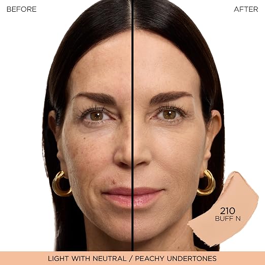 210 Buff N: light skin with neutral/peachy undertones