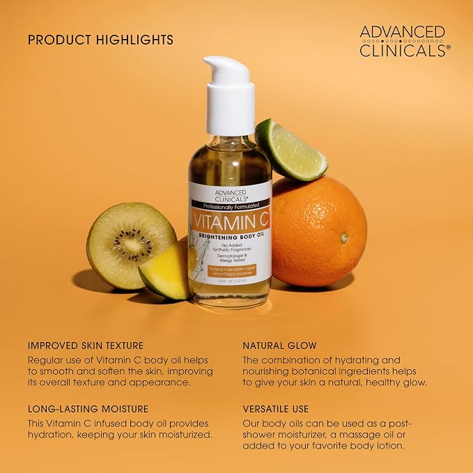 Vitamin C Cream + Collagen Body Oil Set