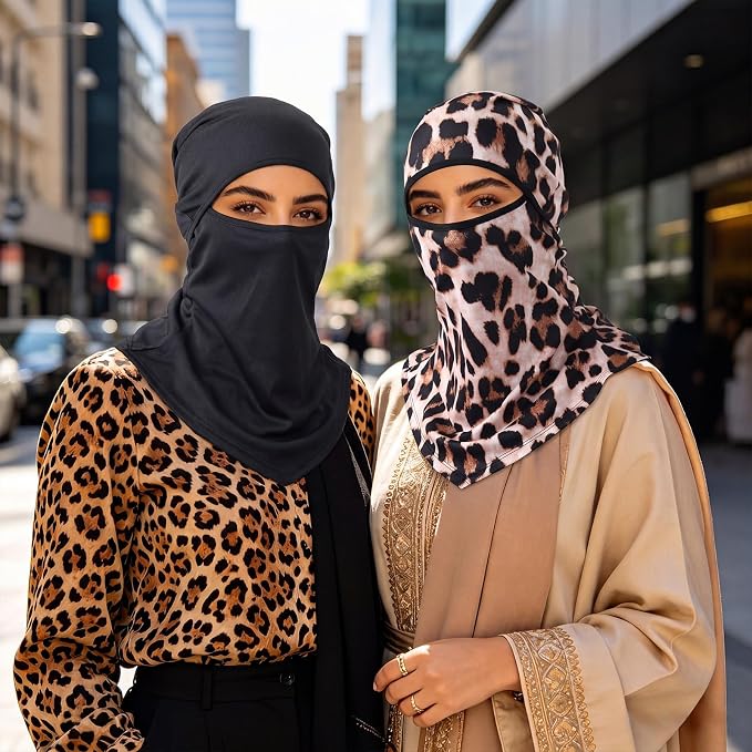 Black, Dark Gray, Leopard Print Color