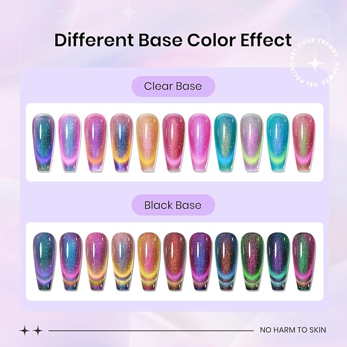12 Colors-Chameleon Cat Eye Gel