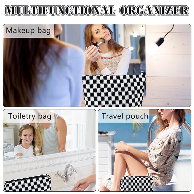 B-Checkered 3Pcs Mix Black