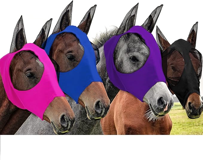 Purple, Blue, Pink, Black