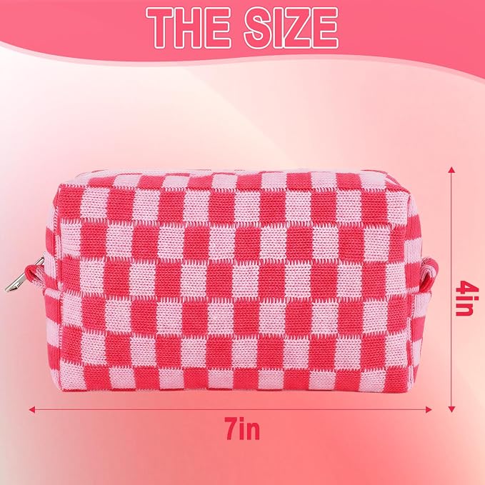 Checkered 6Pcs M Pink
