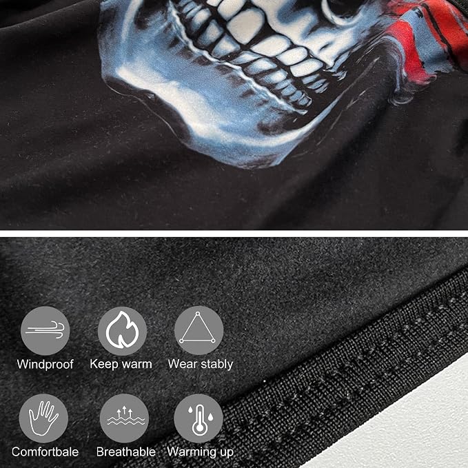 Skull With Gray Flag Face