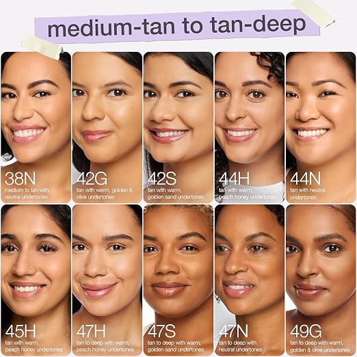 37N medium-tan neutral (medium to tan skin with a balance of warm & cool undertones)