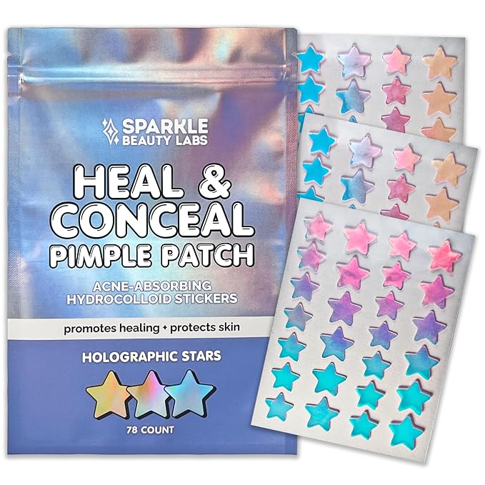 Holographic Stars - 78 count (3 sheets)
