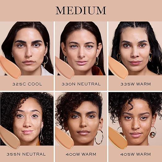 330N: medium with neutral peach undertones