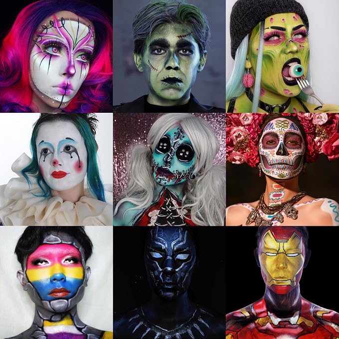 36 Colors With Loose Powder And 10 Brushes