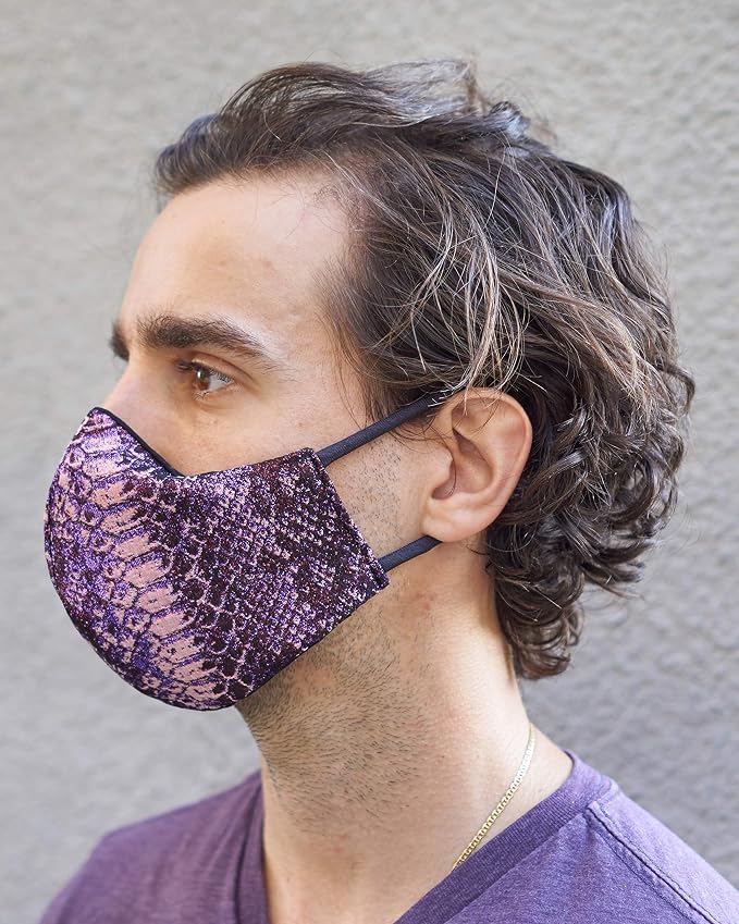 Iridescent Purple Python Mask