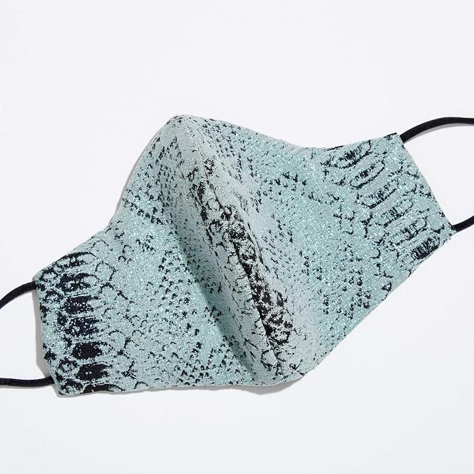 Iridescent Aqua Python Mask