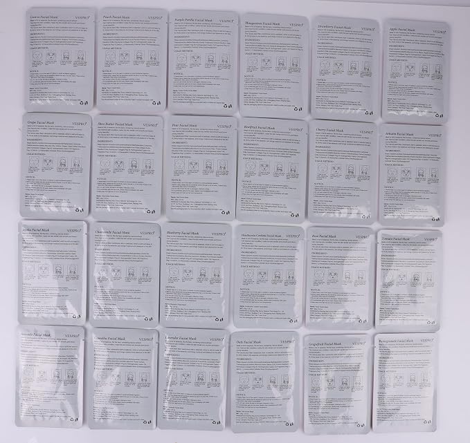 48 Pack Facial Masks Sets