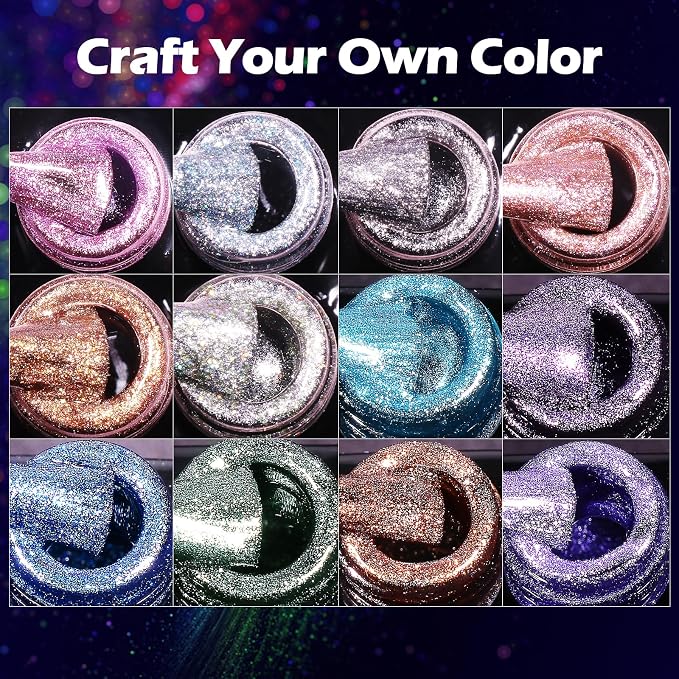 Cat Eye Gel Polish Set - 12 Colors (Romantic)